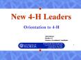 New 4-H Leaders PowerPoint PPT Presentation