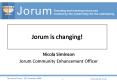 Jorum is changing PowerPoint PPT Presentation