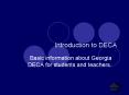 Introduction to DECA PowerPoint PPT Presentation