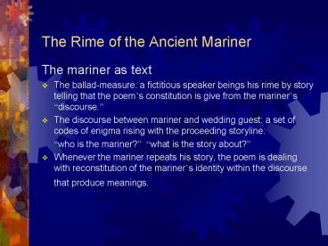 The Rime of the Ancient Mariner