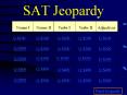 SAT Jeopardy PowerPoint PPT Presentation