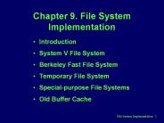 File System Implementation  1