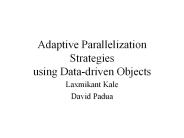 Adaptive Parallelization Strategies using Data-driven Objects