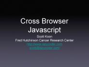 Cross Browser Javascript