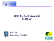 CBR for Fault Analysis in DAME