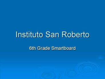 Instituto San Roberto