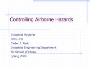 Controlling Airborne Hazards