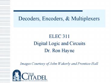Decoders, Encoders, presentation | free to view
