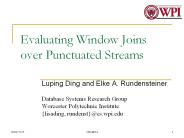 Evaluating Window Joins over Punctuated Streams