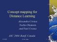 Concept mapping for Distance Learning PowerPoint PPT Presentation