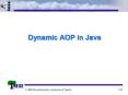 Dynamic AOP in Java PowerPoint PPT Presentation