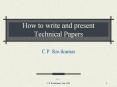 How%20to%20write%20and%20present%20Technical%20Papers PowerPoint PPT Presentation