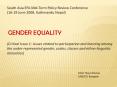 GENDER EQUALITY PowerPoint PPT Presentation