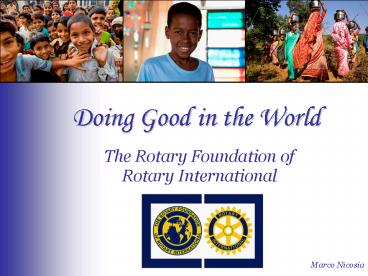 Doing Good in the World