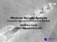 Windows Security Analysis PowerPoint PPT Presentation