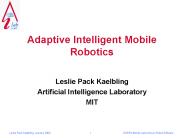 Adaptive Intelligent Mobile Robotics