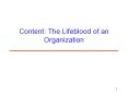 Content: The Lifeblood of an Organization PowerPoint PPT Presentation