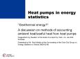 Heat pumps in energy statistics PowerPoint PPT Presentation