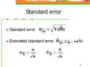 Standard error