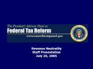 Revenue Neutrality