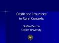 Credit and Insurance PowerPoint PPT Presentation