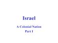 Israel PowerPoint PPT Presentation
