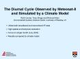 The Diurnal Cycle Observed by Meteosat-8 and Simulated by a Climate Model PowerPoint PPT Presentation