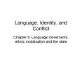 Language, Identity, and Conflict PowerPoint PPT Presentation