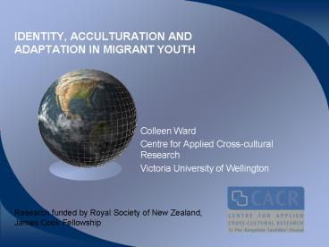 IDENTITY, ACCULTURATION AND ADAPTATION IN MIGRANT YOUTH