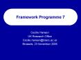 Framework Programme 7 PowerPoint PPT Presentation