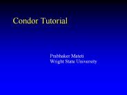 Condor Tutorial