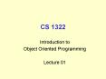 CS 1322 PowerPoint PPT Presentation