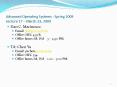 Advanced Operating Systems - Spring 2009 Lecture 17  PowerPoint PPT Presentation