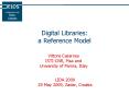 Digital Libraries: a Reference Model PowerPoint PPT Presentation