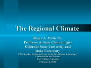The Regional Climate