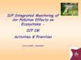 ICP Integrated Monitoring of Air Pollution Effects on Ecosystems - PowerPoint PPT Presentation