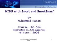 NIDS with Snort and SnortSnarf