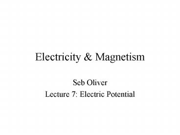 Electricity