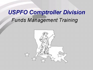 USPFO Comptroller Division