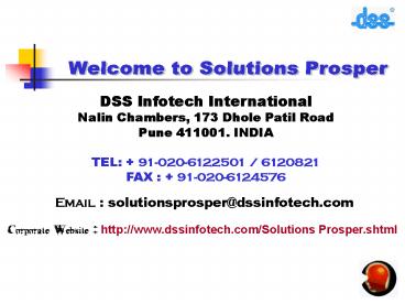 Welcome to Solutions Prosper