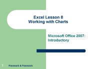 Excel Lesson 8 Working with Charts