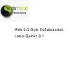 Web 2.0 Style Collaboration PowerPoint PPT Presentation