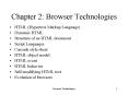 Chapter 2: Browser Technologies PowerPoint PPT Presentation