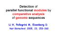 Detection of parallel functional modules by comparative analysis of genome sequences Li H, Pellegrin PowerPoint PPT Presentation
