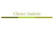 Cluster Analysis