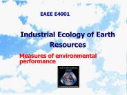Industrial Ecology of Earth Resources