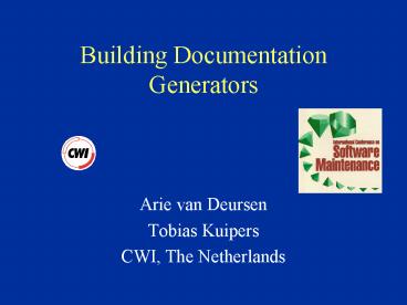 Building Documentation Generators