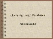Querying Large Databases
