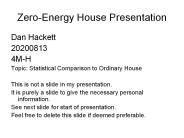 Zero-Energy House Presentation