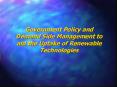Government Policy and Demand Side Management to aid the Uptake of Renewable Technologies PowerPoint PPT Presentation